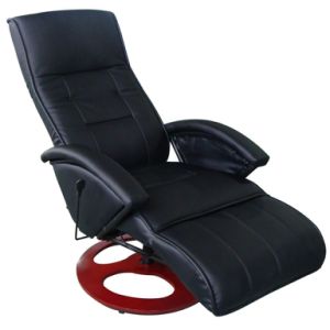 10 massage points with memory remote control electric massage chair artificial leather black ,Full body relaxing massage to soothe tibia