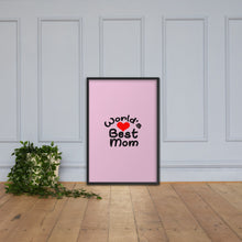 Load image into Gallery viewer, &quot;Best Mom Ever&quot; Framed Poster