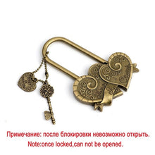 Load image into Gallery viewer, Double Heart Lock Souvenir